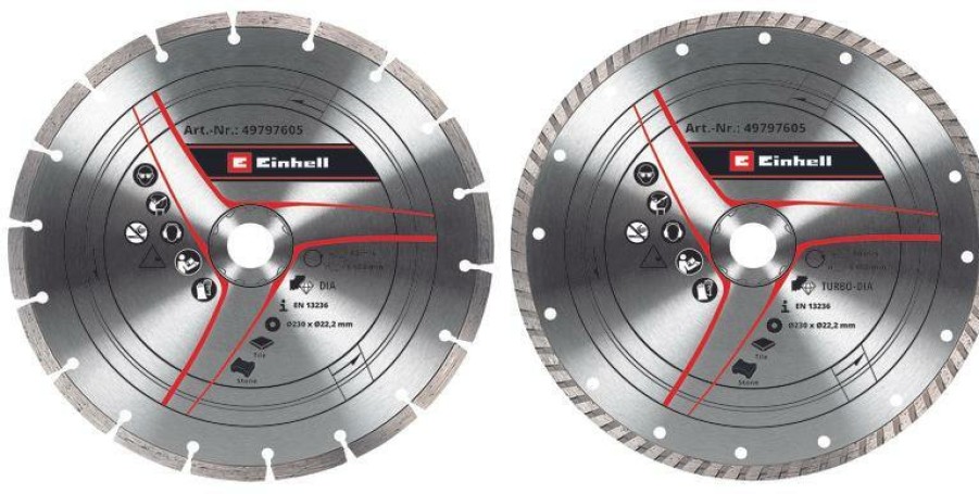 Einhell Dia-Cutting-Disc-Set 230 2Pcs. | Zubehor Fur Winkelschleifer/Polierer