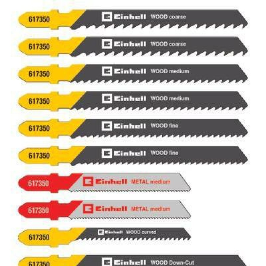 Einhell Jigsaw Blades Box 10-Pcs T-Sh. | Sagezubehor